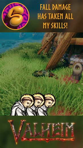 Final boss in Valheim is FALL DAMGE! Don't forget to eat when you build.