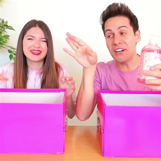 #FARE LO SLIME SOLO CON INGREDIENTI ROSA CHALLENGE!! part 3