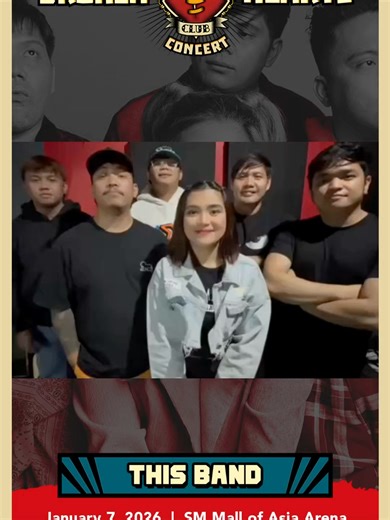Healing takes centerstage. 📷 See you later at the Broken Hearts Club Concert at SM Mall of Asia Arena. #BrokenHeartsClubConcert #BrokenHeartsClub #ThisBand