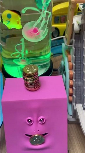 Face Bank Creepy Eating Money Box Piggy Bank #piggybank #face #satisfying #viralvideo #trending #fun