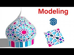 Apply a Seamless 3d Pattern on a Dome in SketchUp