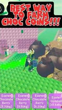 Best Way To Farm Choc Coins #growagarden #gag #easter #roblox