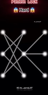 Mohd Sawood on Instagram: "Hard Pattern lock 🔐 Design #patterndesign #patternlock #trending"