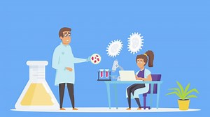 Download Doctors Working in Laboratory 2D Motion Graphics for free