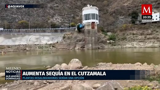 Alerta por niveles bajos de agua en Sistema Cutzamala