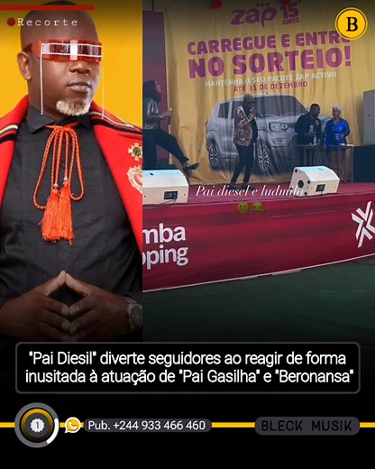 Venha ver, "Pai Diesil" diverte seguidores ao reagir de forma inusitada à atuação de "Pai Gasilha" e "Beronansa". 🔥🔥🔥 📽️ Internet | Bleck Musik