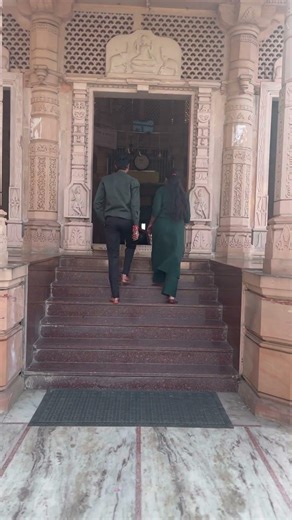 First time together at temple after marriage Aman&himangi❤️