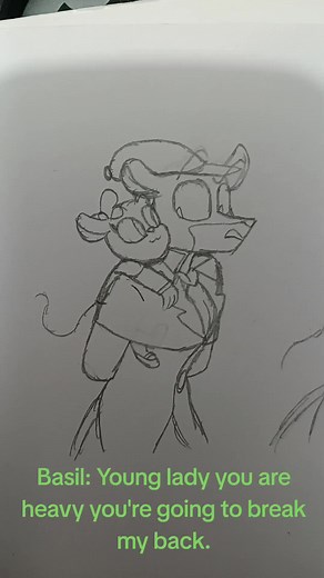 Basil Babysitting Olivia: The Great Mouse Detective Comedy