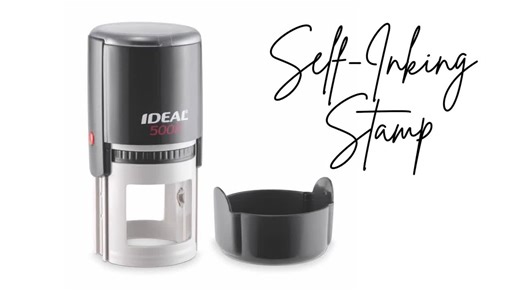 Round Address Stamp Monogram: Custom Self-inking or Wood Handle - Etsy