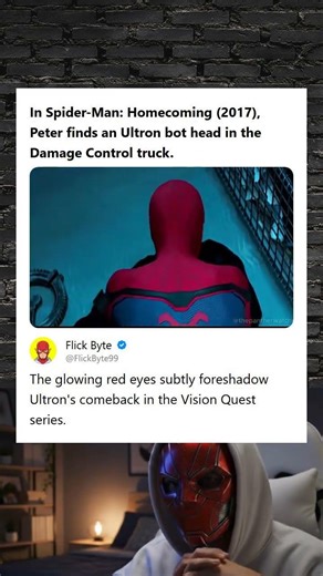 Spider-Man Homecoming 2017 Ultron Bot Head Foreshadows Vision Quest Return