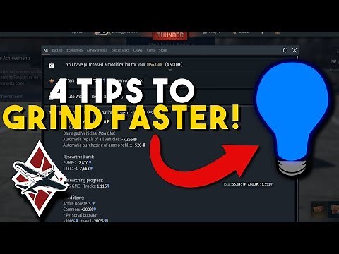 4 Tips To Grind Faster In War Thunder - Get More RP!
