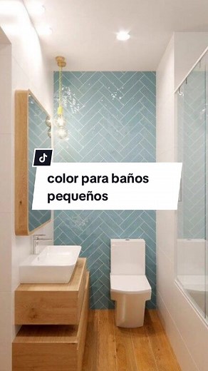 Ideas de decoración en color azul para baños pequeños