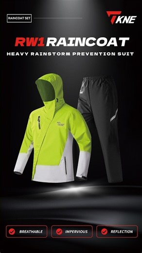 TKNE RW1 Motorcycle Rain Suit ☔