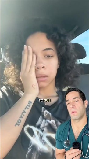 What happened to her eye?!