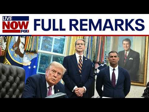 FULL: President Trump signs executive orders in Oval Office