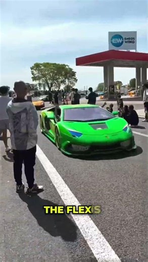 ​Japan’s Craziest Car Meet: Exotics vs American Muscle! ​#cars #lamborghiniaventador