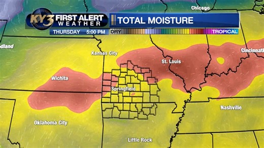 FIRST ALERT WEATHER: Incoming! Storms with heavy rain are slowly moving southeast. A gradual weakening trend is expected. | KY3 Weather