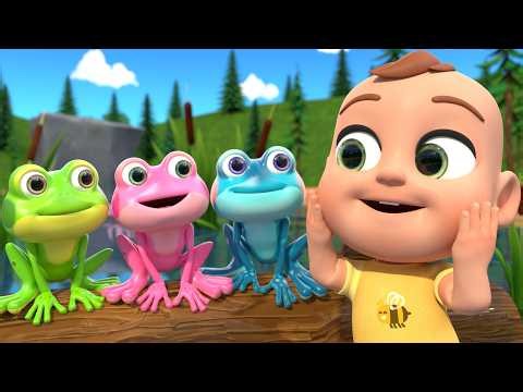 Five Little Speckled Frogs! | Jumping into the Cool Pool | Newborn Baby Songs
