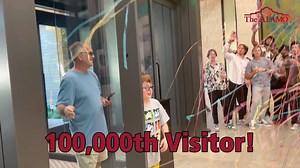 Today, The Alamo proudly commemorates a momentous milestone in the history of the Ralston Family Collections Center as it welcomed its 100,000th visitor, a remarkable achievement coinciding with the center's five-month anniversary! This family from Hereford, TX, is completing a tour of Texas museums and visited the Alamo on the right day! Since the ribbon-cutting ceremony on March 3, 2023, the Ralston Family Collections Center has quickly become a beacon of historical significance, captivating v