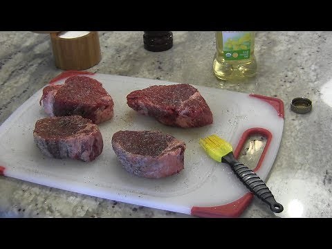 Beef tenderloin using a cast iron skillet