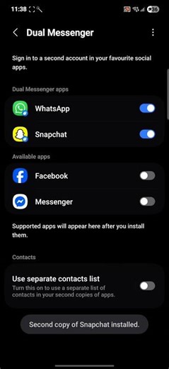How to use two whats app in one phone .....follow for more 💙 #viral #tech #technology
