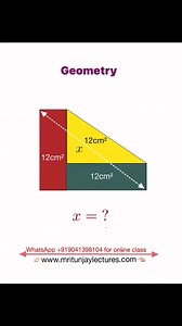 Find the length x #area #perimeter #maths #math #satmath #satexam #mathtutorial #LETEXAM #exams #algebratutor #mathreview #boardexams #mritunjaylectures #Length | Mritunjay Lectures