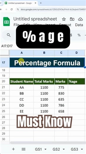 Calculate Percentages in Google Sheets (Very Useful)
