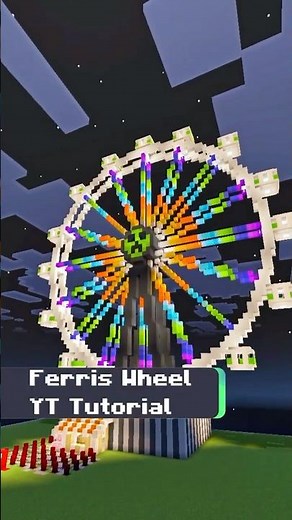 FUN FERRIS WHEEL! Minecraft How to Build a Carnival Ferris Wheel Tutorial #gearsaw #minecraft