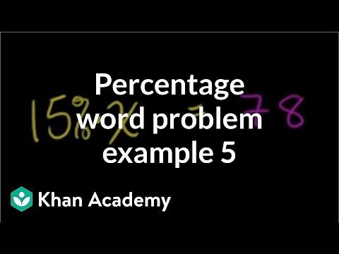 Percent word problem example 5 | Decimals | Pre-Algebra | Khan Academy