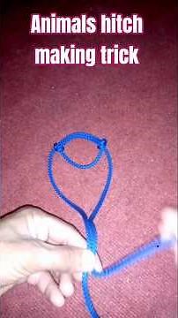 Super Easy Animal Hitch Knot Trick | Learn in 1:03 Seconds!”