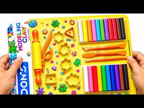 Tiny to Giant DOMS Modelling Clay Set of 12 Unboxing | Satisfying ASMR No Talking 😍