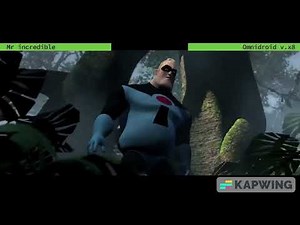 Mr incredible vs omnidroid v.x8 with healthbar/The incredible 1