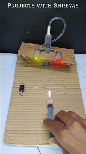 Amazing 🔥 Hydraulic Project ⚡🔌 #experiment #hacks #schoolproject #amazing #diy #new #simple #ideas