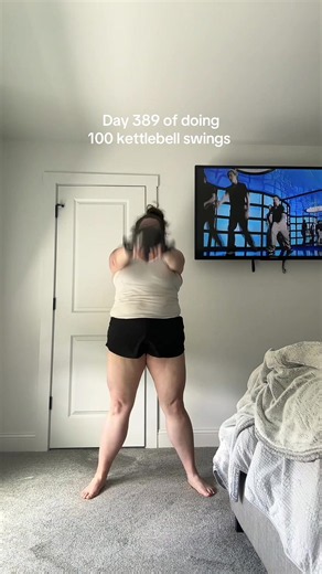 Day 389: 100 Kettlebell Swings Progress