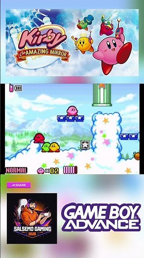 Kirby and The Amazing Mirror GBA Emulator Gameplay