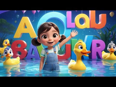 Little Duck Duck ABC Song | Fun Alphabet Nursery Rhyme for Kids | Counting & Learning Song