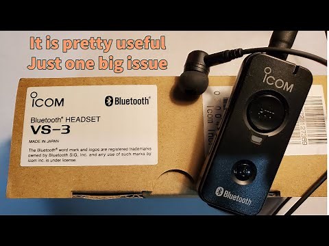 ICOM VS-3 Bluetooth Headset with the IC-705