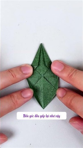 Hướng dẫn bạn dùng giấy gấp một cái bánh ú nhỏ dễ thương #origami #papercraft