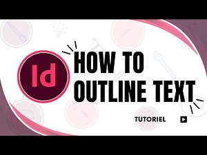 how to outline text in indesign