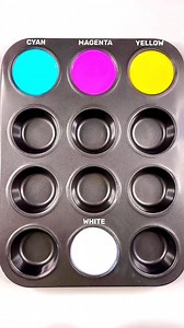 545K views · 12K reactions | Which shade best matches your mood today?  Creating a ton of shades using just cyan, magenta, yellow and white. This classic combo is the foundation of color theory, and when mixed right, it can create everything from soft pastels to rich tones! | Satisfying ASMR | Facebook