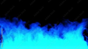 a wall of blue fire. wall of blue flames on a black background