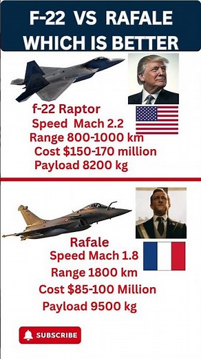 F-22 Raptor vs Rafale | Stealth vs Multirole Fighter Jet Comparison #militaryjets #fighterjet