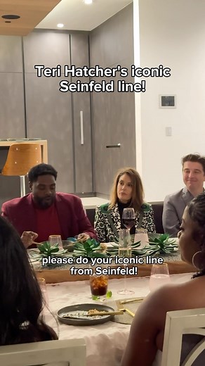 Hatcher!!!! Another great moment from my recent salon. They’re real and they’re spectacular!!! 🤣 @officialterihatcher #TeriHatcher #DinnerParty #Seinfeld #Iconic #Funny | Kathy Griffin