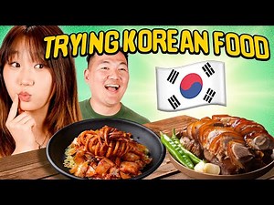 Asians vs. Caucasians: Our Favorite Korean Food! | ReactCAST