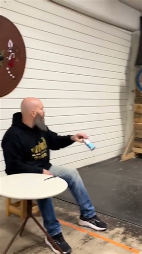 "Insane Axe Throw Accuracy! 🎯🔥 Watch This Shot!" #axethrowing #trickshot #axethrow