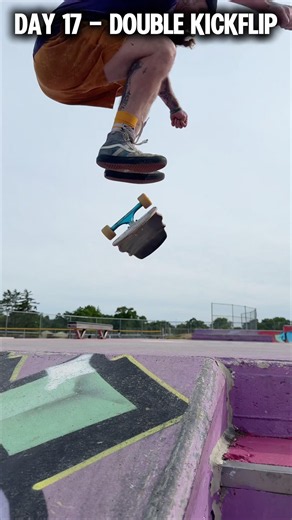 Double Kickflip #skateboard #skateboarding #recovery #skatepark #skater #tricks #dailytricks