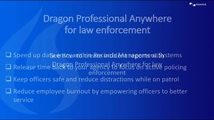 With immediate 99% accuracy, automatic accent detection and built-in natural language commands, #DragonProfessional is more than just a keyboard replacement. At 3-5x faster than typing, #DragonLawEnforcement lets you work as fast as you think—not as fast as you type. Check out the on-demand demo and learn how to take your documentation to the next level. https://nuanceinc.co/40ohVUW #DragonLawEnforcement #DragonProfessional #ConversationalAI #SpeechRecognition | Dragon Speech Recognition