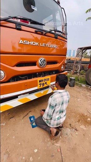 street artist makes Amazing paint art on mini truck #shorts #art #trending