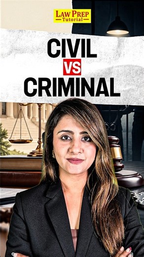 Civil vs Criminal Case ⚖️ | Key Differences Explained in Simple Words #Shorts