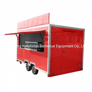 Mobile Restaurant Food Truck Waffle Crepes with Full Kitchen Equipment